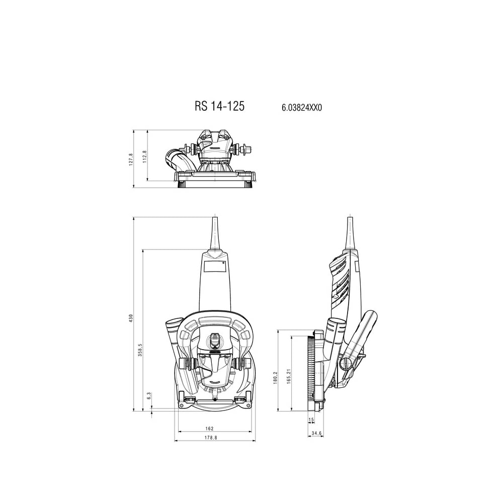 Metabo brusilica za beton RS 14-125 Renovation