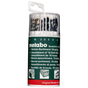 Metabo set burgija drvo-metal-kamen 3-10mm 18 kom 627190000