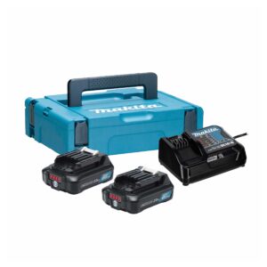 Makita 2x baterija BL1020B 12V 2Ah, punjač i Makpac kofer 197657-7
