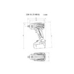 Metabo akumulatorski udarni odvijač SSW 18 LTX 400 BL-1/2" 2xAKU (4.0Ah LiHD) ASC 55
