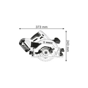 BOSCH aku ručni cirkular kružna pila testera GKS 18V-57 G Professional