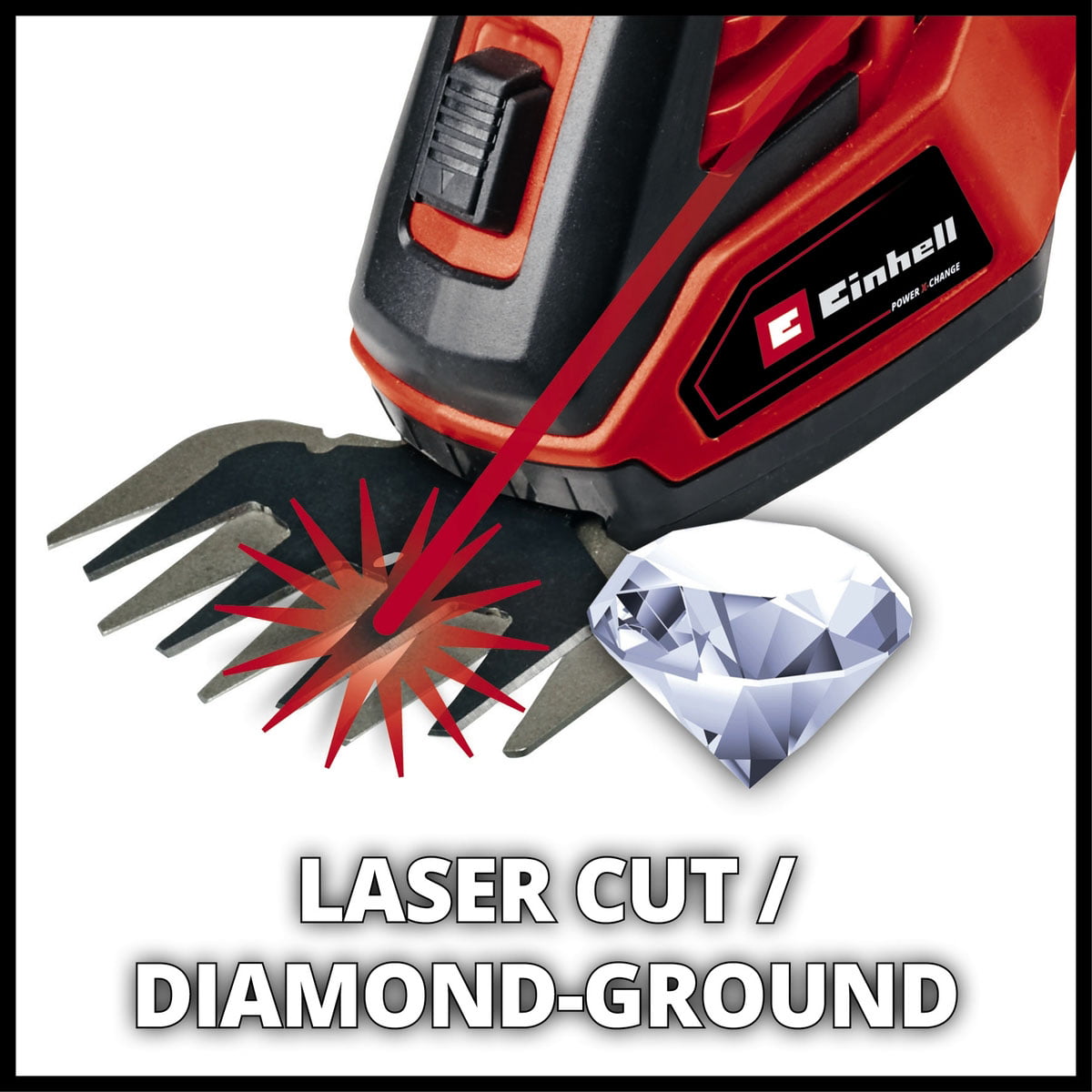 Einhell aku makaze za travu i živu ogradu Power X-Change GE-CG 18/100 Li - Solo