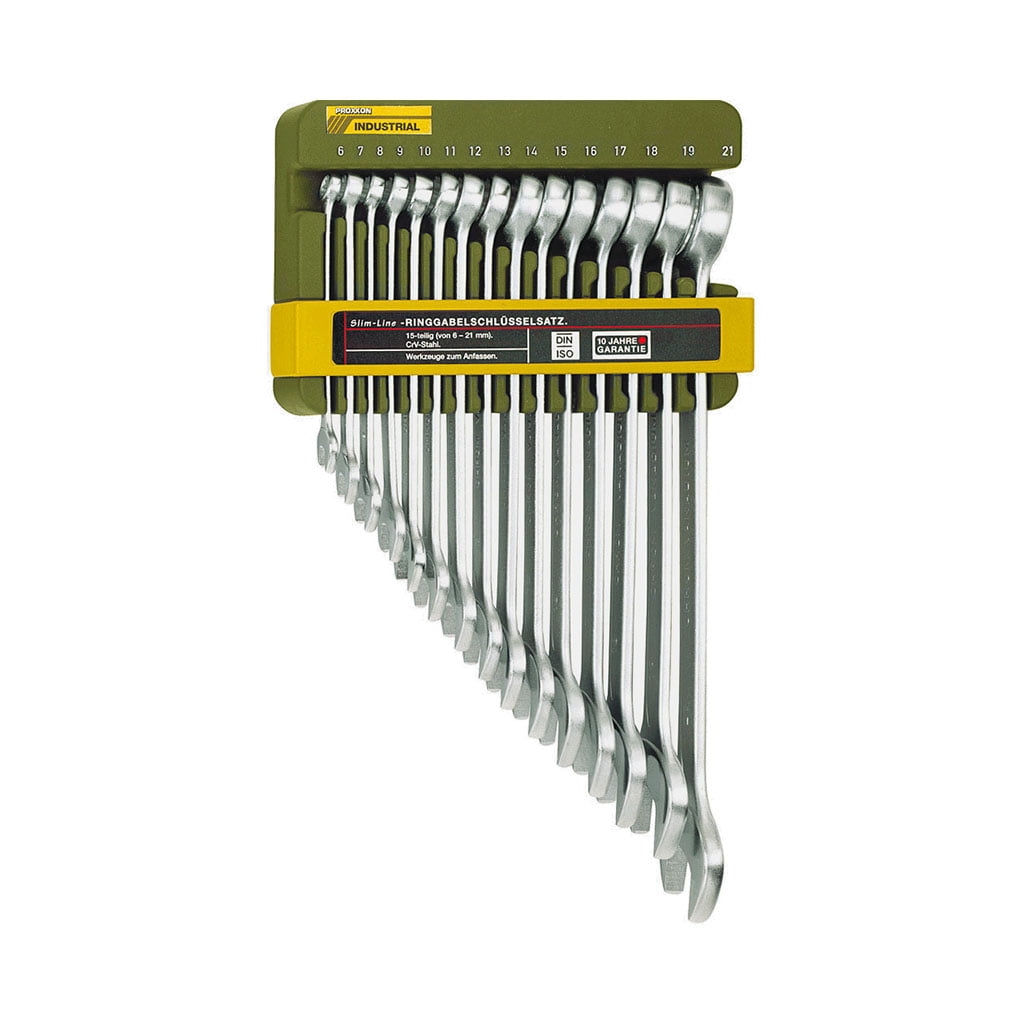 proxxon 23821 Proxxon 15-dijelni set okasto-viljuškastih ključeva SlimLine 6-21mm PX23821