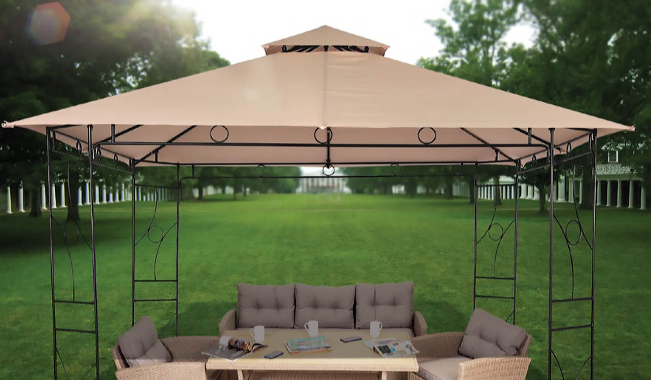 Metalna gazebo tenda Panama 3x3m sa duplim krovom