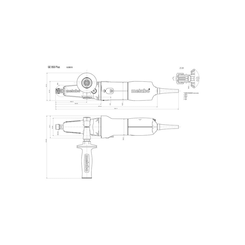 Metabo ravna čeona brusilica GE 950 Plus