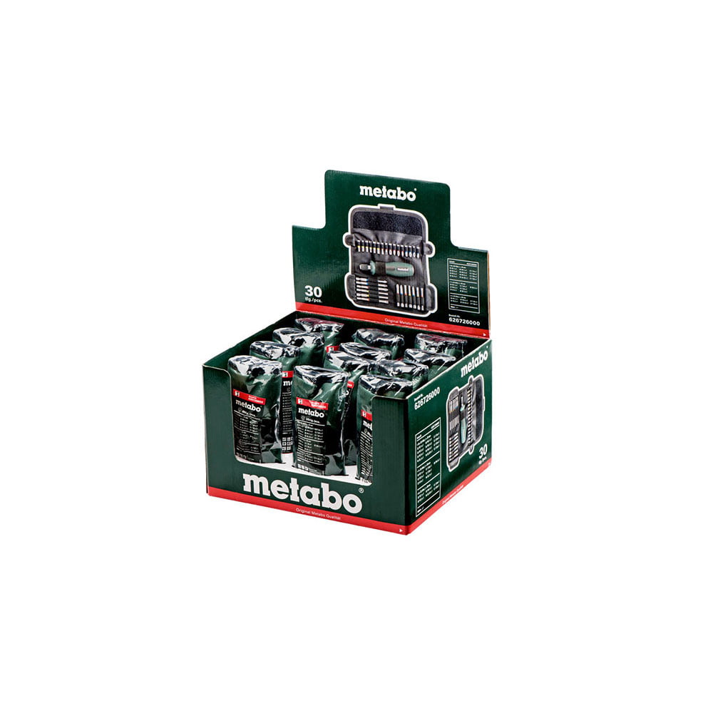 Metabo 30-dijelni set bitova, ručka za bitove i torbica “SP” 626726