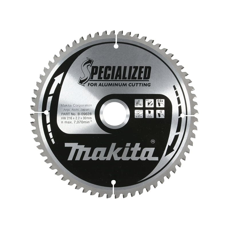 B-09628 Makita list rezna ploča za aluminijum za pilu SPECIALIZED 216x30mm 64Z B-09628