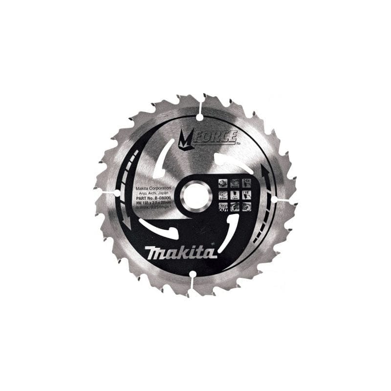 list-ploca-za-pilu-m-force-165x20-24z-za-drvo-b-08006 Makita list rezna ploča za drvo za pilu M-Force 165X20mm 24Z B-08006