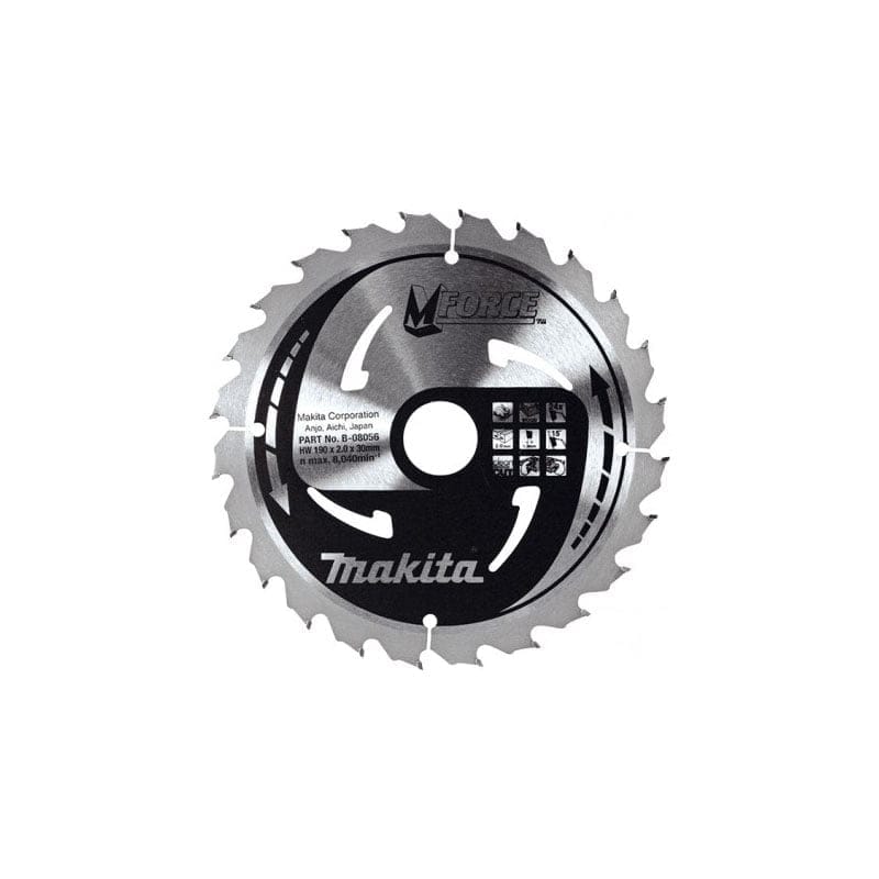 list-ploca-za-pilu-m-force-190x30-24z-za-drvo-b-08056 (1) Makita list rezna ploča za drvo za pilu M-Force 190X30mm 24Z B-08056