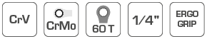 HOEGERT nasadna račna Swivel HT1R374 1/4