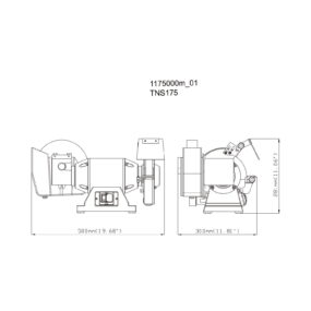 Metabo stona dvostrana suho/mokro brusilica TNS 175