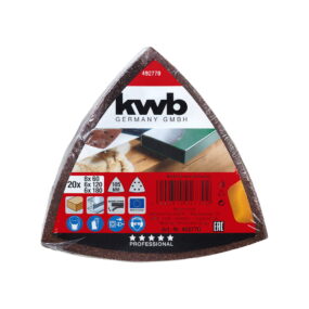 KWB brusni papir za drvo-metal čičak trougao 105mm