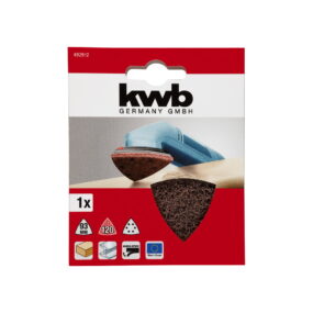 KWB brusni papir za drvo-metal čičak trougao 93mm GR280