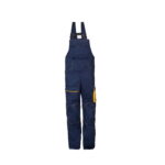 Lacuna radne farmer pantalone hlače sa tregerima ATLANTIC - Tamno plava-žuta