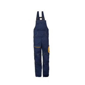 Lacuna radne farmer pantalone hlače sa tregerima ATLANTIC - Tamno plava-žuta
