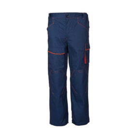 Lacuna radne pantalone hlače ATLANTIC - Tamno plava-narandžasta