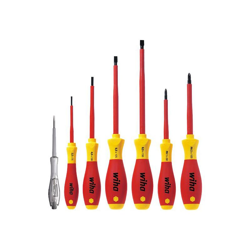 wiha 7-dijelni set odvijaca VDE 00834 Wiha 7-dijelni set odvijača 7/1 Softfinish VDE 00834