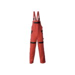 Lacuna radne farmer pantalone hlače sa tregerima COOL TREND - Crveno-crna