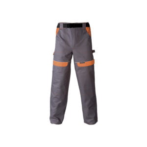 Lacuna radne pantalone hlače COOL TREND - Sivo-narandžasta