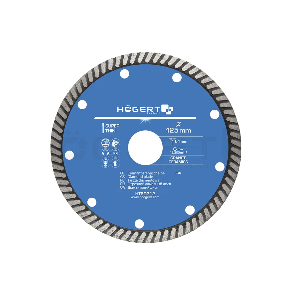 HT6D712 HOEGERT dijamantska ploča 115 x 1.3 mm HT6D711