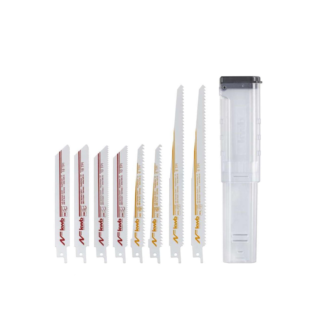 KWB set listova za recipročnu pilu za metal i drvo 576090