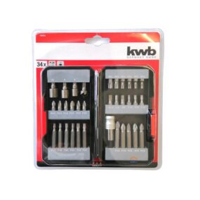 KWB 34-dijelni set bitova u PVC koferu 108800