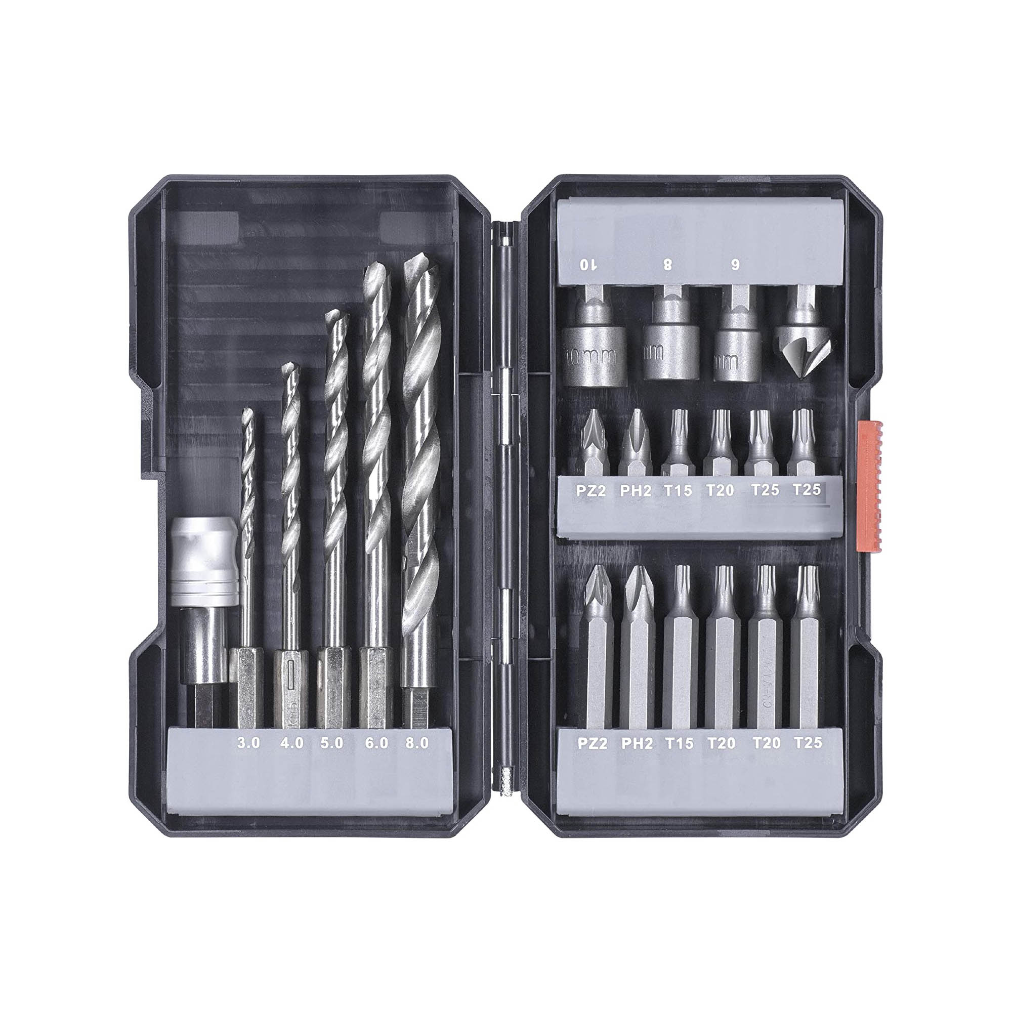 kwb108805 KWB 22-dijelni set bitova i burgija u PVC koferu 108805