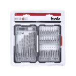 KWB 33-dijelni set burgija i bitova u PVC koferu 108940