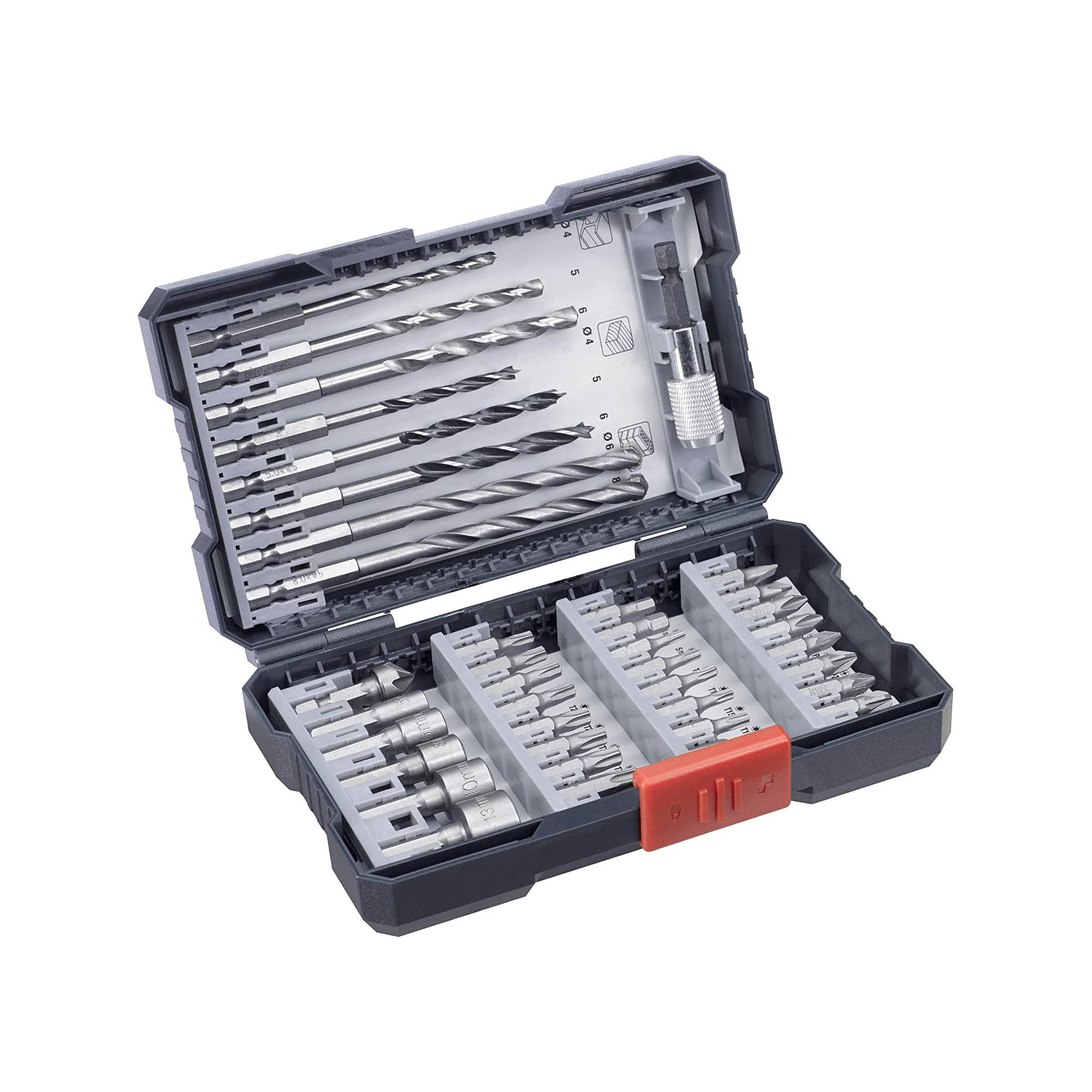 kwb108955 KWB 39-dijelni set burgija i bitova u PVC koferu 108955