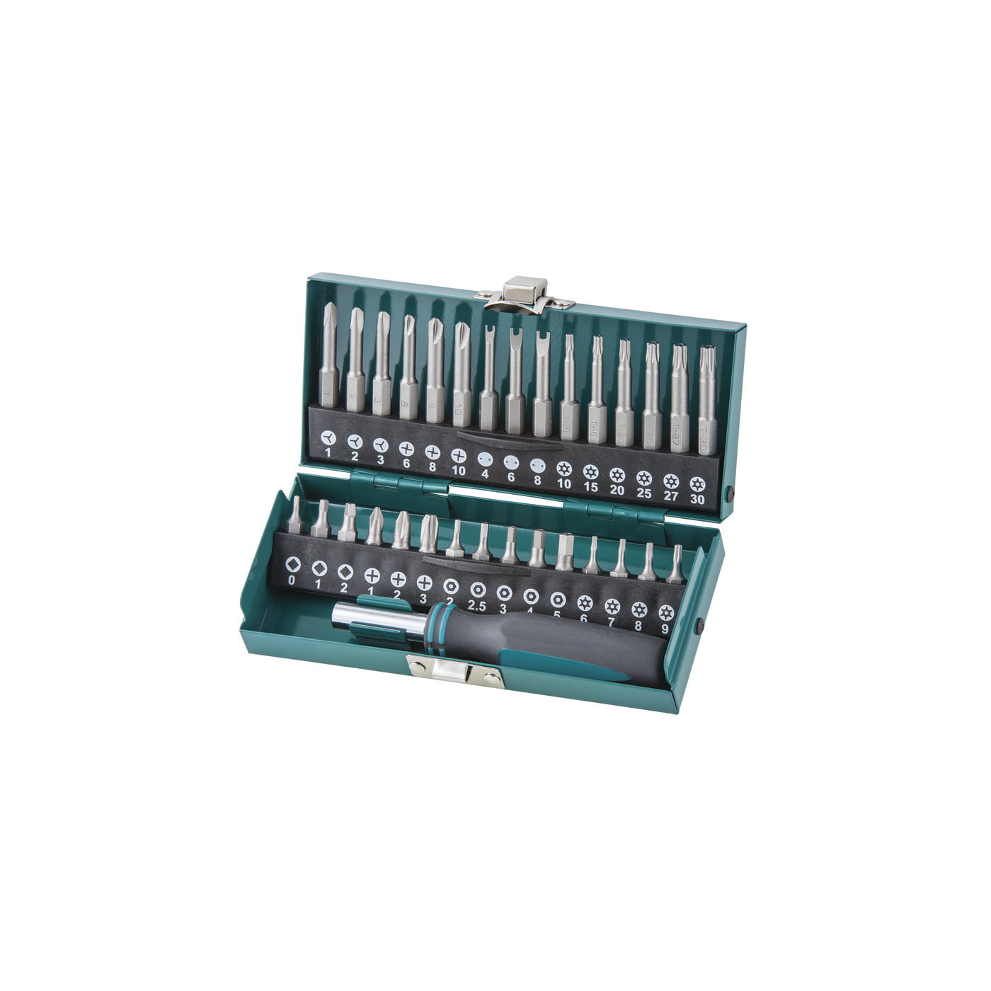 1386000 Wolfcraft 31-dijelni set bitova sa ručkom 1386000
