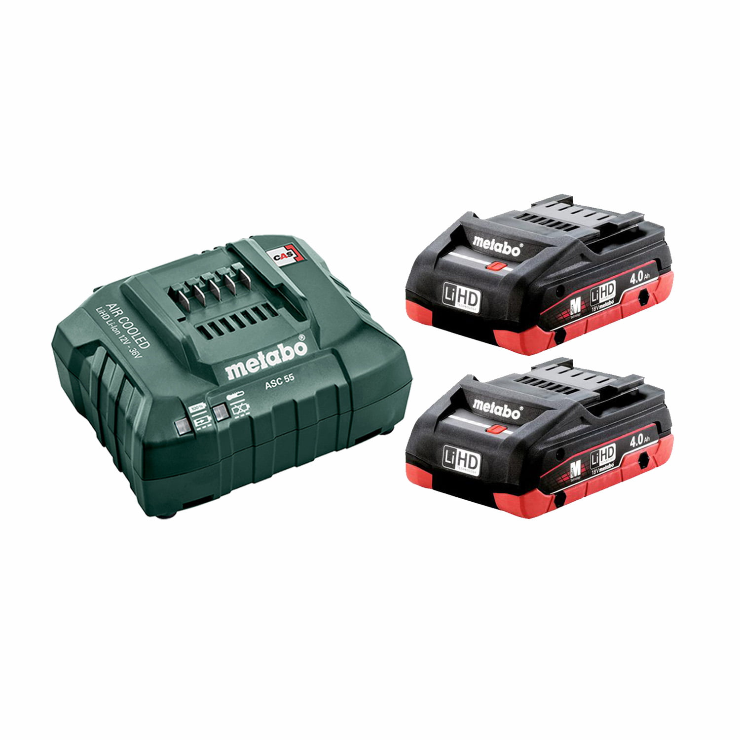 metabo 685163 Metabo set 2x baterije 18 V/4 Ah LiHD i punjač ASC 55 - 685163