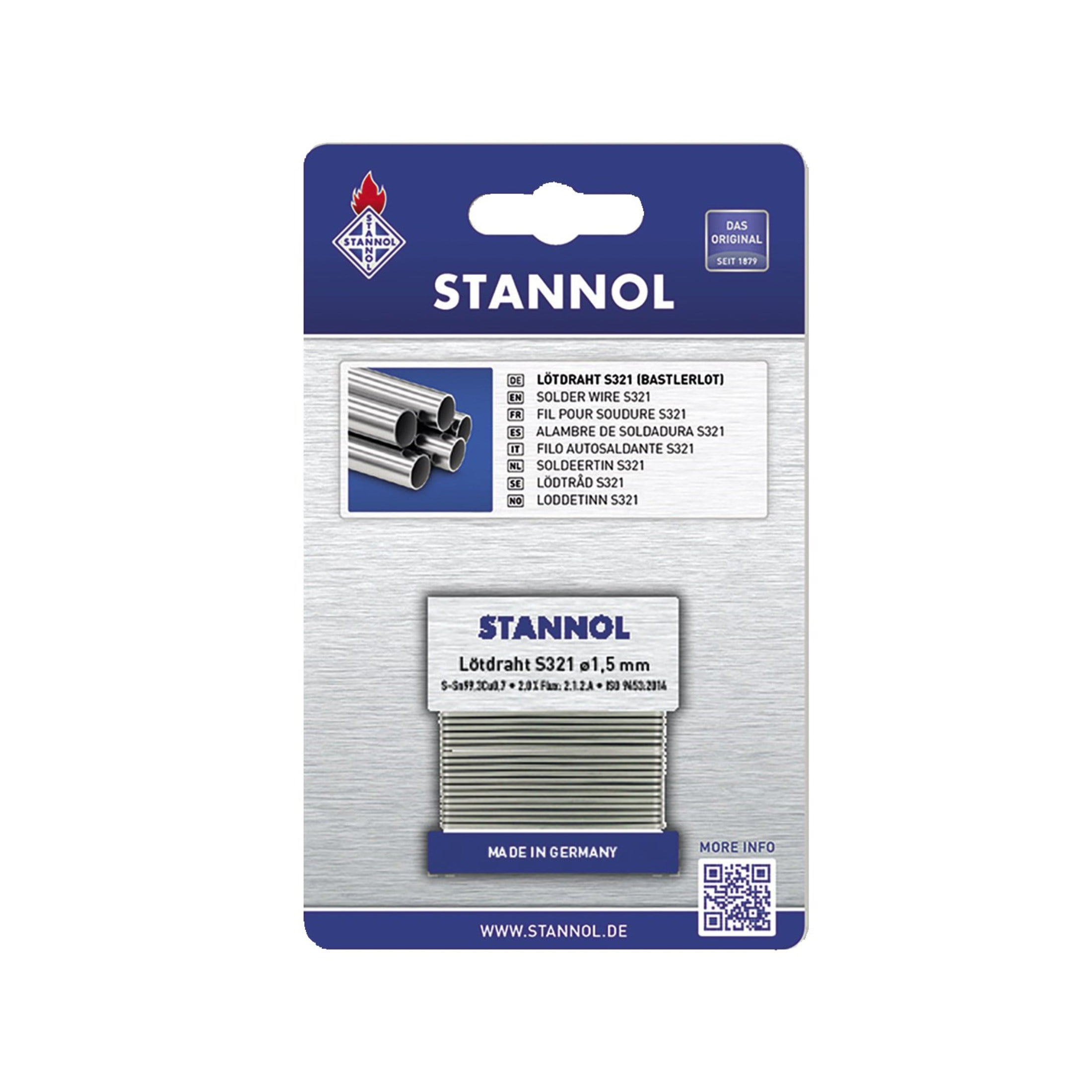 stannol 940013-1 Stannol žica za lemljenje S321 1.5mm 1m Sn99Cu1 940013-1