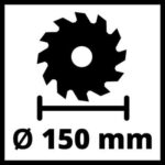 Einhell aku ručni cirkular Power X-Change TE-CS 18/150 Li-Solo