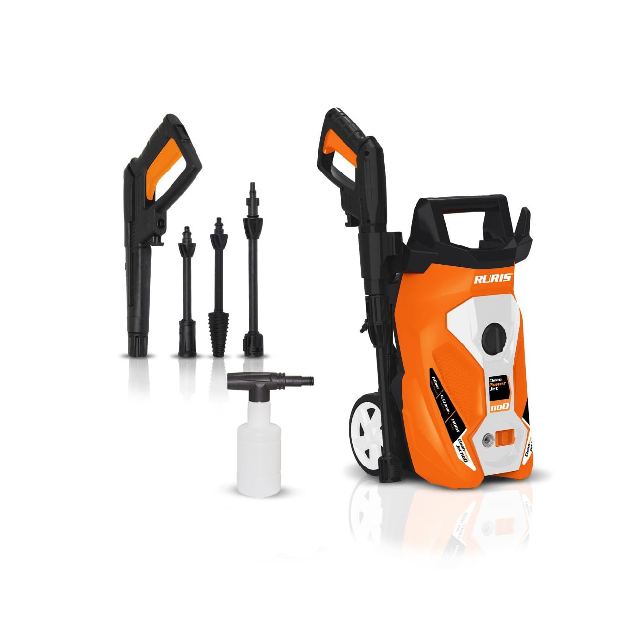 ruris CleanPowerJet 1100-1 RURIS električni perač visokim pritiskom CleanPowerJet 1100 1400W 110bar