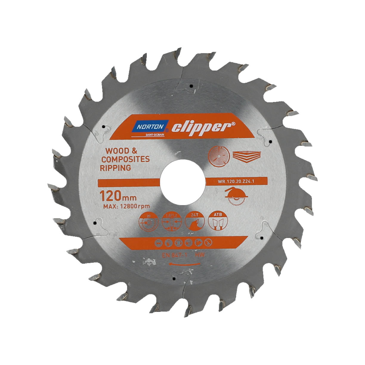 NORTON CLIPPER rezni list za drvo TCT 190x30 24z NORTON Clipper rezni list za drvo TCT 190×30mm 24z