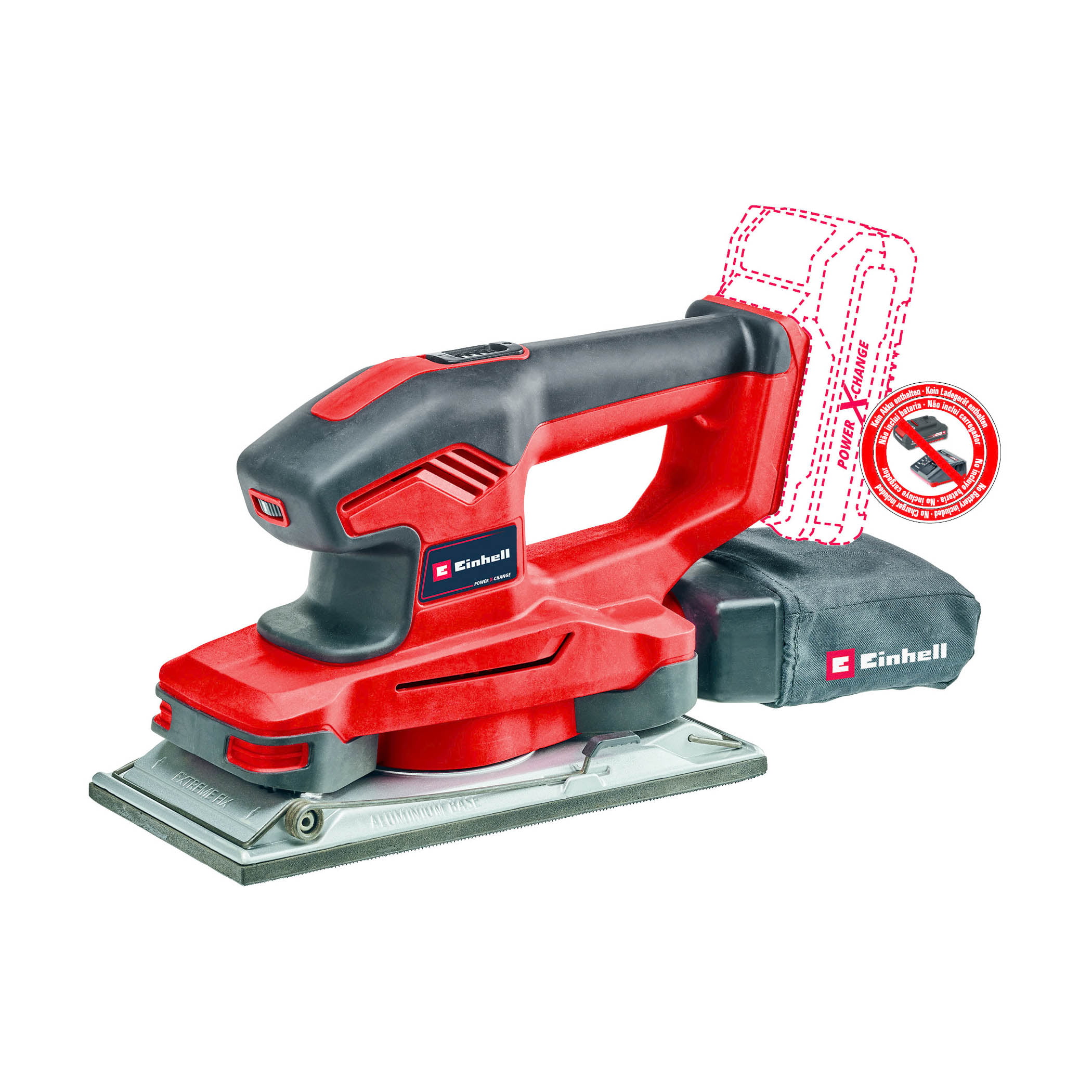 te-os 18-230 Einhell aku vibraciona brusilica Power X-Change TE-OS 18/230 Li-Solo 115x230mm