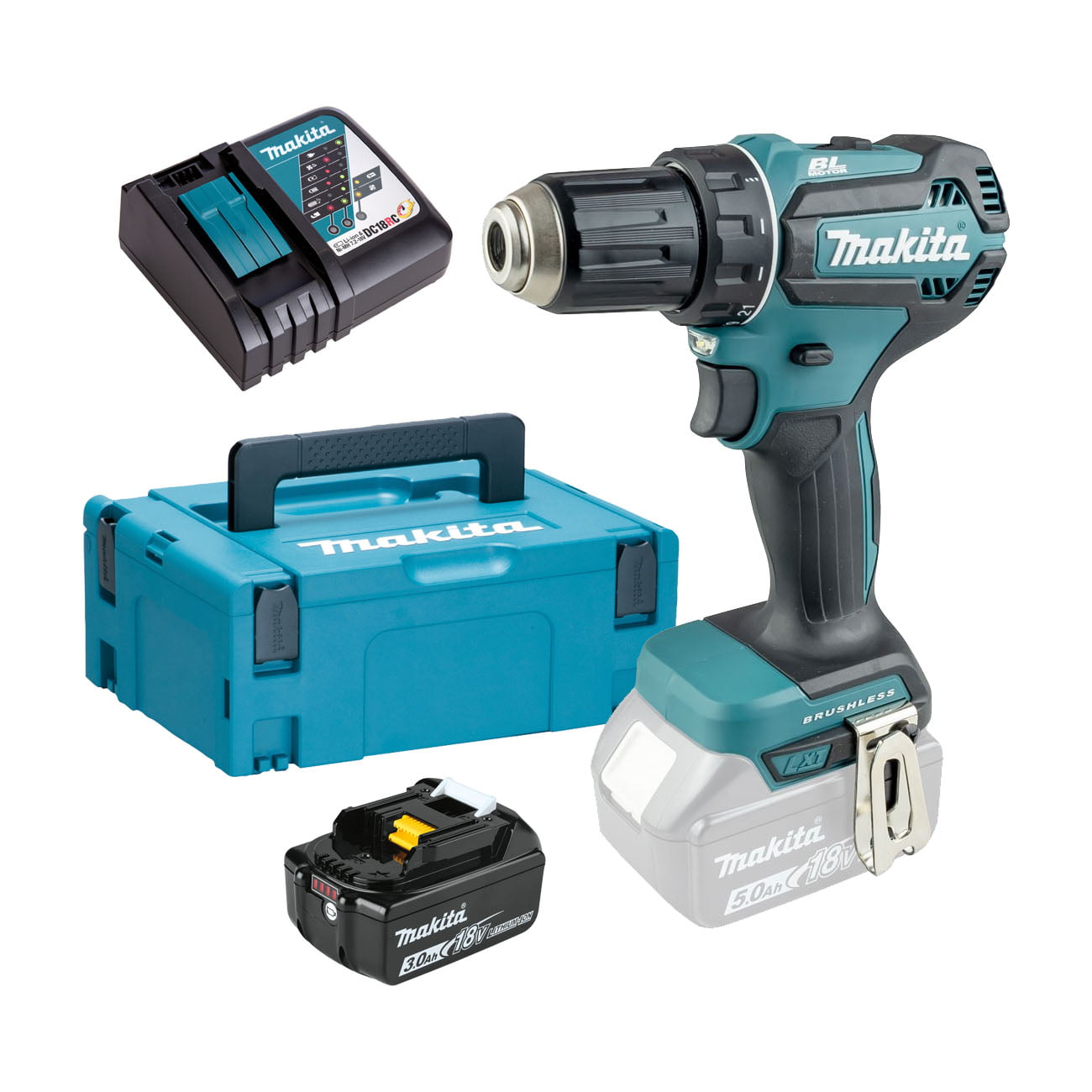 DDF485RFJ1 Makita akumulatorska bušilica odvijač DDF485RFJ1