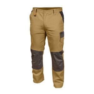 Hoegert radne hlače pantalone EDGAR II (bež-sive) HT5K276-1