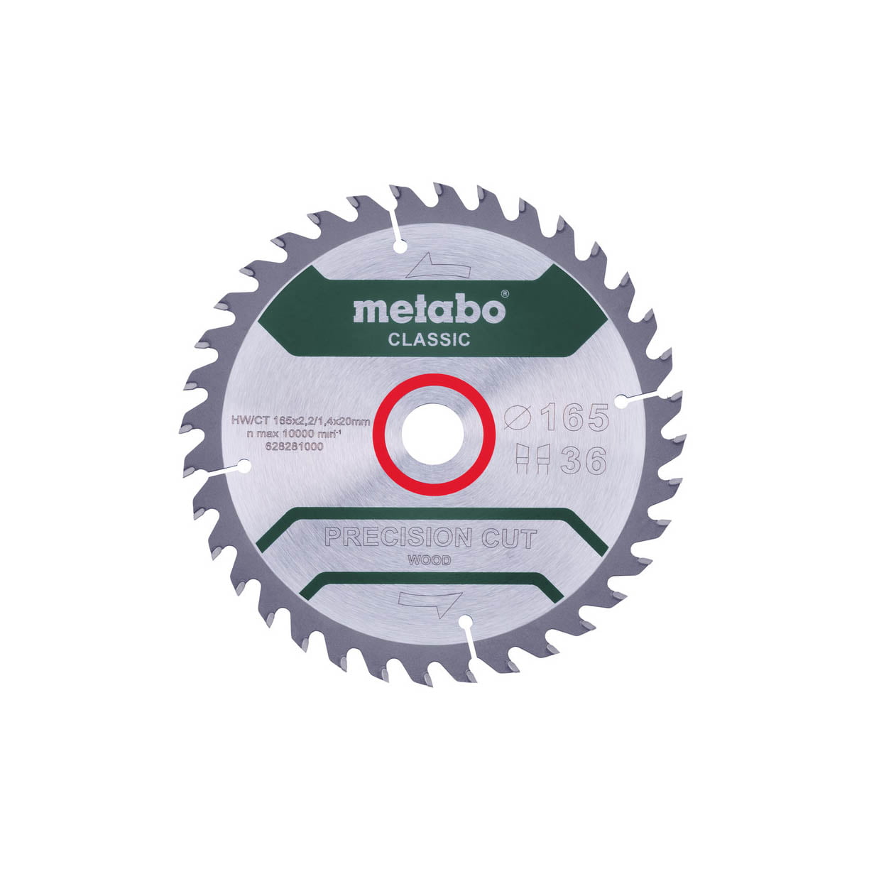 628281 Metabo list kružne pile/cirkulara 165x20 Precision cut 628281000