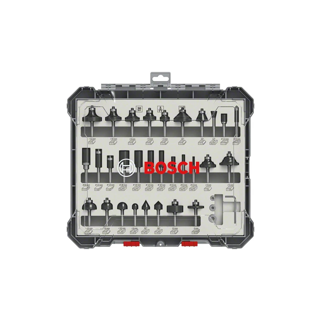 Bosch 30-dijelni set glodala za drvo 6 mm 30/1 - 2 607 017 474