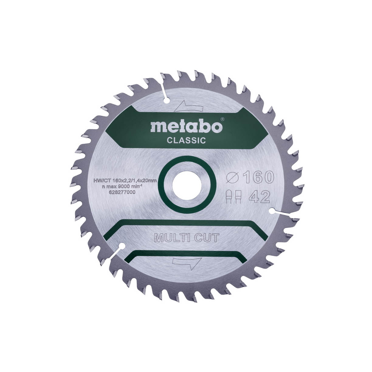 628277 Metabo list kružne pile/cirkulara 160x20 Multi cut 628277000