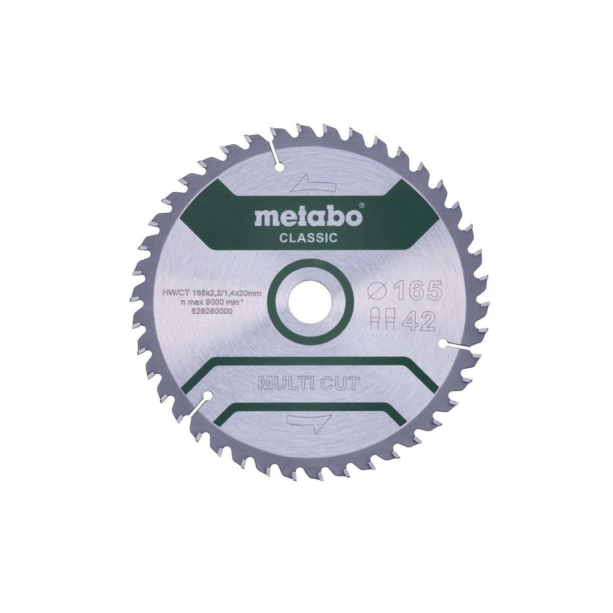 628280 Metabo list kružne pile/cirkulara 165x20 Multi cut 628280000