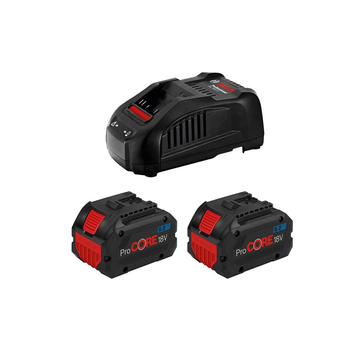 Bosch starter set ProCORE 18V Bosch Starter Set 2x ProCORE 18V 8Ah + GAL1880CV Professional