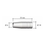 Abicor Binzel šoba mlaznica CO2 MB15 fi12mm