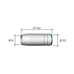 Abicor Binzel šoba mlaznica CO2 MB25 fi15mm