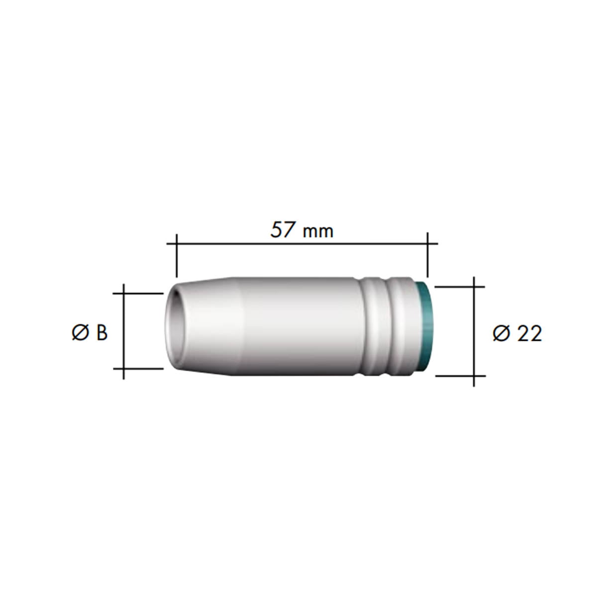 Abicor Binzel šoba mlaznica CO2 MB25 fi15mm