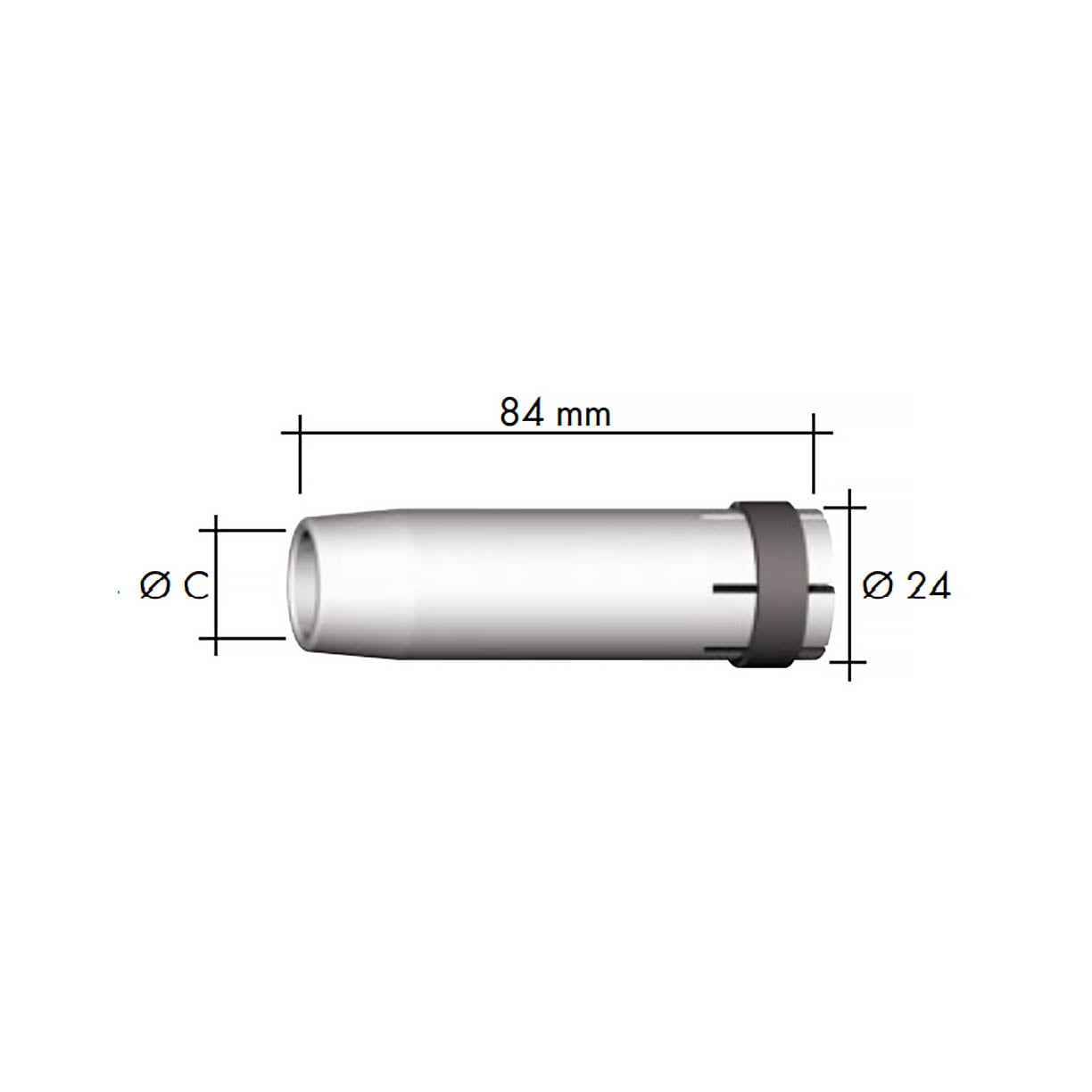 Abicor Binzel šoba mlaznica CO2 MB36 fi16mm