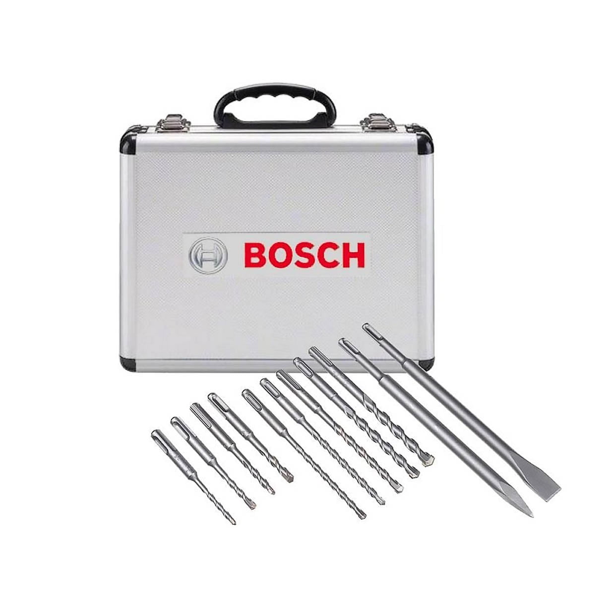 2608578765-1 Bosch 11-dijelni set SDS-Plus borera i dlijeta u alu koferu 2608578765