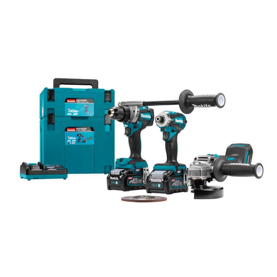 DK0125G301 Makita aku set udarna bušilica, udarni odvijač i brusilica DK0125G301 XGT 40V