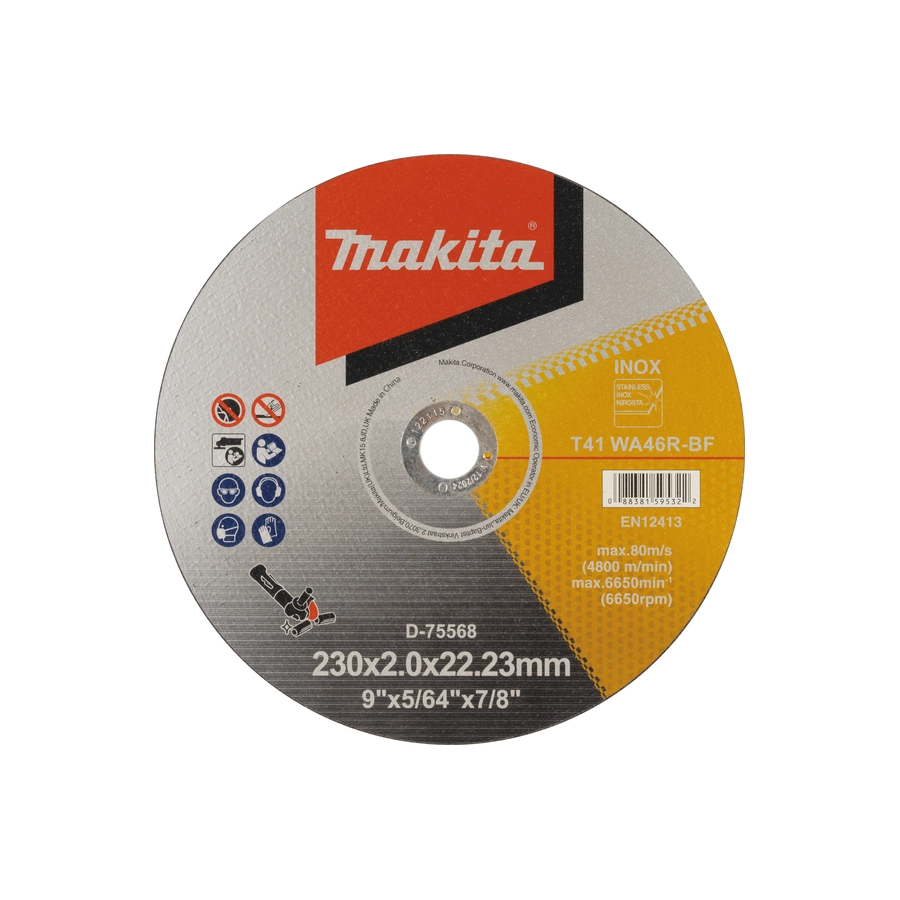 WA46R1 Makita rezna ploča za inox-metal 230x2x22,23mm WA46R